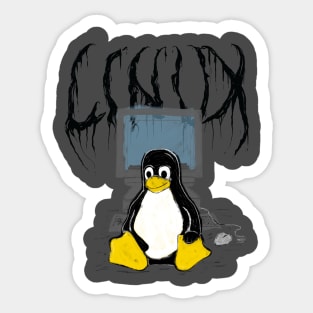 Tux- color Sticker